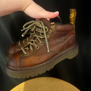 Dr Marten Vintage Y2K Brown Leather Chunky Platform Boots